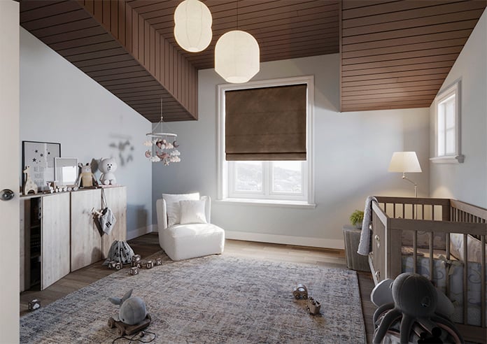 Odessa Velvet, Espresso - Twist&Fit Roman Blind - Image 7